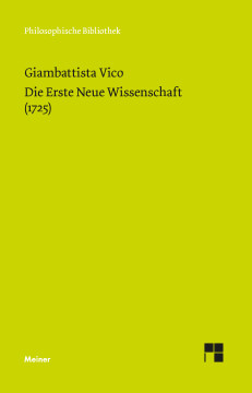 Die Erste Neue Wissenschaft (1725) Die Erste Neue Wissenschaft (1725)