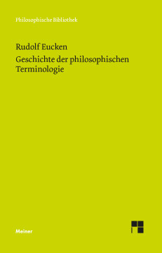 Geschichte der philosophischen Terminologie Geschichte der philosophischen Terminologie