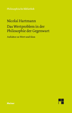 Das Wertproblem in der Philosophie der Gegenwart Das Wertproblem in der Philosophie der Gegenwart