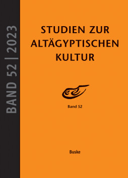 Studien zur Altägyptischen Kultur Band 52 Studien zur Altägyptischen Kultur Band 52
