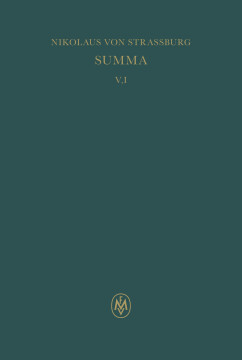 Summa, liber I Summa, liber I