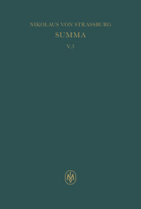 Summa, liber III