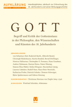 Aufklärung, Bd. 36: Gott Aufklärung, Bd. 36: Gott