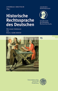 Historische Rechtssprache des Deutschen Historische Rechtssprache des Deutschen