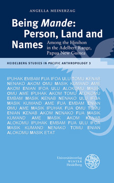 Being ‘Mande’: Person, Land and Names Being ‘Mande’: Person, Land and Names