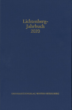 Lichtenberg-Jahrbuch 2020 Lichtenberg-Jahrbuch 2020