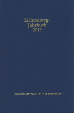 Lichtenberg-Jahrbuch 2019 Lichtenberg-Jahrbuch 2019