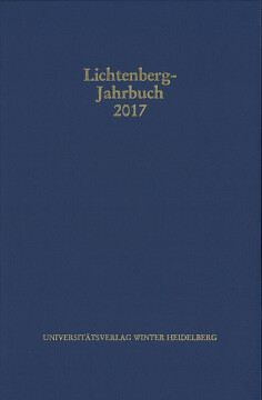 Lichtenberg-Jahrbuch 2017 Lichtenberg-Jahrbuch 2017
