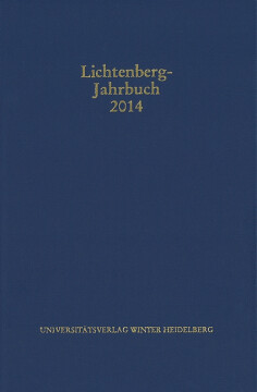 Lichtenberg-Jahrbuch 2014 Lichtenberg-Jahrbuch 2014