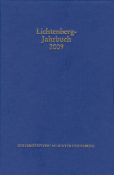 Lichtenberg-Jahrbuch 2009 Lichtenberg-Jahrbuch 2009