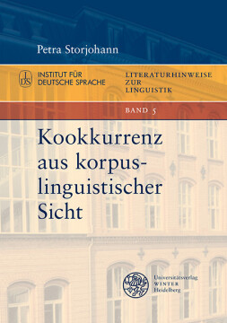 Kookkurrenz aus korpuslinguistischer Sicht Kookkurrenz aus korpuslinguistischer Sicht