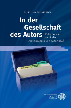 In der Gesellschaft des Autors In der Gesellschaft des Autors