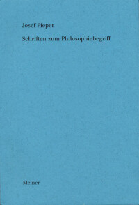 Schriften zum Philosophiebegriff