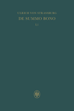 De summo bono. Liber I De summo bono. Liber I