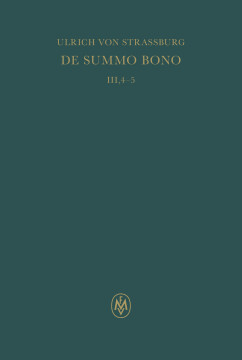 De summo bono. Liber III, Tractatus 4–5 De summo bono. Liber III, Tractatus 4–5