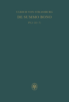De summo bono. Liber IV, Tractatus 1–2,7 De summo bono. Liber IV, Tractatus 1–2,7