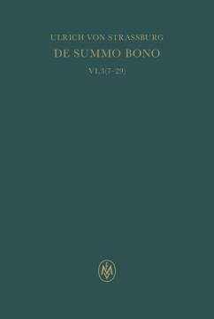 De summo bono. Liber VI, Tractatus 3,7–29 De summo bono. Liber VI, Tractatus 3,7–29