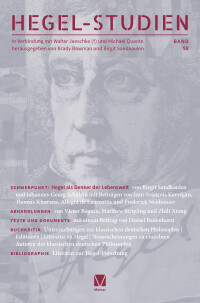 Hegel-Studien, Bd. 58