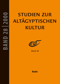 Studien zur Altägyptischen Kultur Band 28