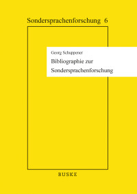 Bibliographie zur Sondersprachenforschung