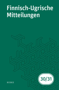 Finnisch-Ugrische Mitteilungen Band 30/31