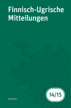 Finnisch-Ugrische Mitteilungen Band 14/15 Finnisch-Ugrische Mitteilungen Band 14/15