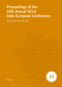 Proceedings of the 25th Annual UCLA Indo-European Conference