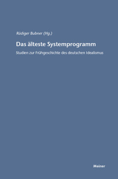 Das älteste Systemprogramm Das älteste Systemprogramm