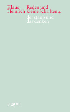 der staub und das denken der staub und das denken