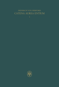 Catena aurea entium, Buch I