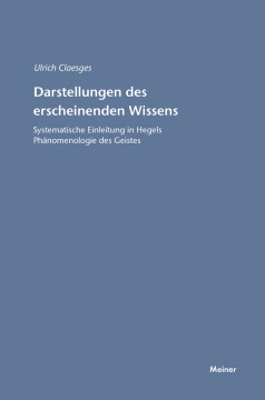 Darstellungen des erscheinenden Wissens Darstellungen des erscheinenden Wissens