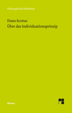 Über das Individuationsprinzip Über das Individuationsprinzip