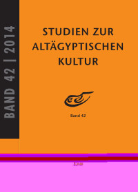 Studien zur Altägyptischen Kultur Band 42