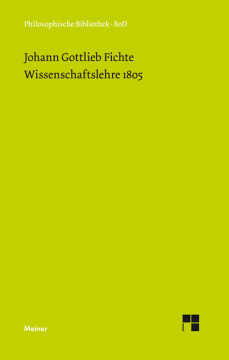 Wissenschaftslehre (1805) Wissenschaftslehre (1805)