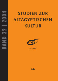 Studien zur Altägyptischen Kultur Band 32