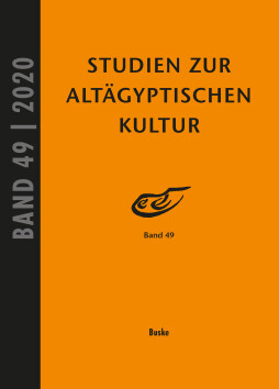 Studien zur Altägyptischen Kultur Band 49 Studien zur Altägyptischen Kultur Band 49