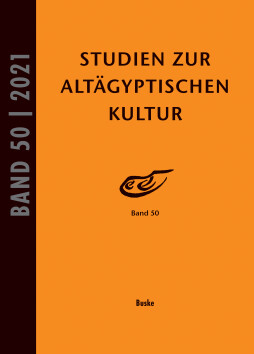 Studien zur Altägyptischen Kultur Band 50 Studien zur Altägyptischen Kultur Band 50