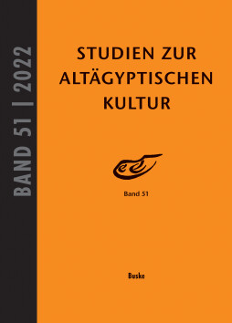 Studien zur Altägyptischen Kultur Band 51 Studien zur Altägyptischen Kultur Band 51