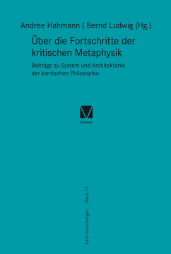 Über die Fortschritte der kritischen Metaphysik Über die Fortschritte der kritischen Metaphysik