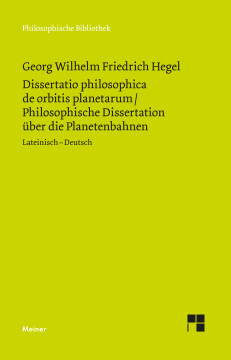 Dissertatio philosophica de orbitis planetarum. Philosophische Dissertation über die Planetenbahnen Dissertatio philosophica de orbitis planetarum. Philosophische Dissertation über die Planetenbahnen