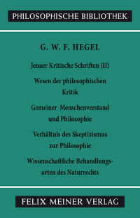 Jenaer Kritische Schriften II