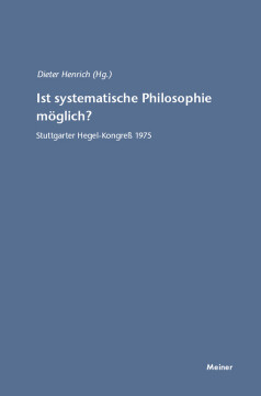 Ist systematische Philosophie möglich? Ist systematische Philosophie möglich?