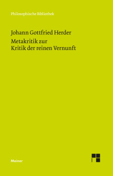Metakritik zur Kritik der reinen Vernunft Metakritik zur Kritik der reinen Vernunft