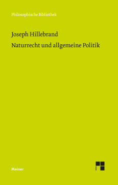 Naturrecht und allgemeine Politik Naturrecht und allgemeine Politik