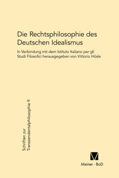 Die Rechtsphilosophie des deutschen Idealismus Die Rechtsphilosophie des deutschen Idealismus