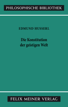 Die Konstitution der geistigen Welt Die Konstitution der geistigen Welt