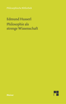 Philosophie als strenge Wissenschaft Philosophie als strenge Wissenschaft
