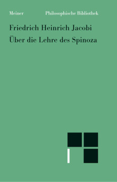 Über die Lehre des Spinoza in Briefen an den Herrn Moses Mendelssohn Über die Lehre des Spinoza in Briefen an den Herrn Moses Mendelssohn