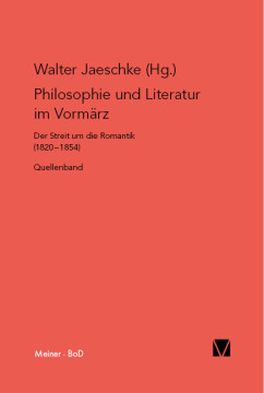 Philosophie und Literatur im Vormärz Philosophie und Literatur im Vormärz