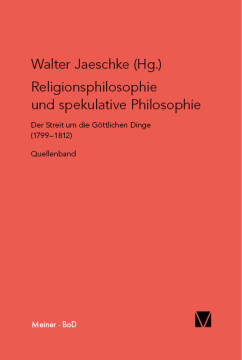 Religionsphilosophie und spekulative Theologie Religionsphilosophie und spekulative Theologie